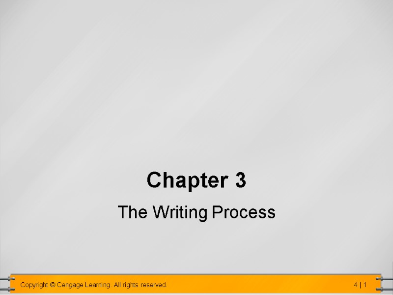 Chapter 3  The Writing Process